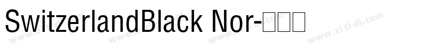 SwitzerlandBlack Nor字体转换